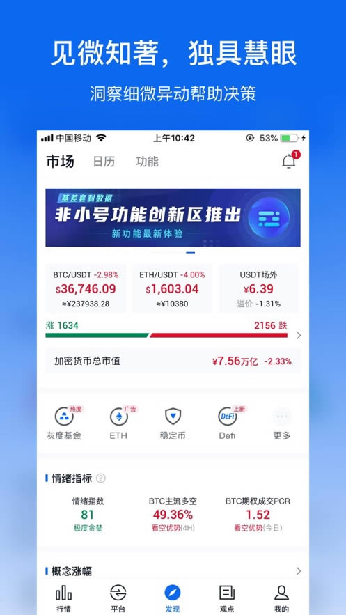 非小号数字货币行情app
