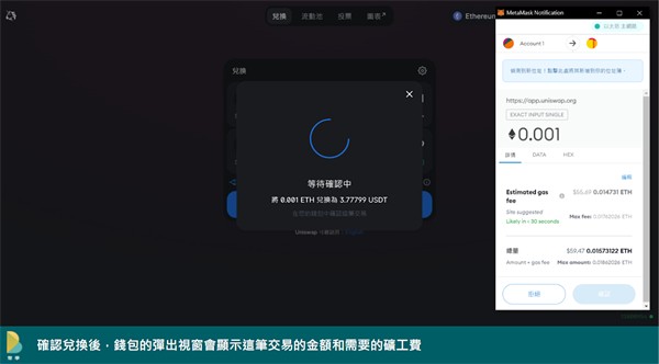 uniswap去中心化交易所交易流程