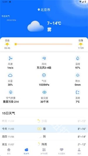 天气预报云